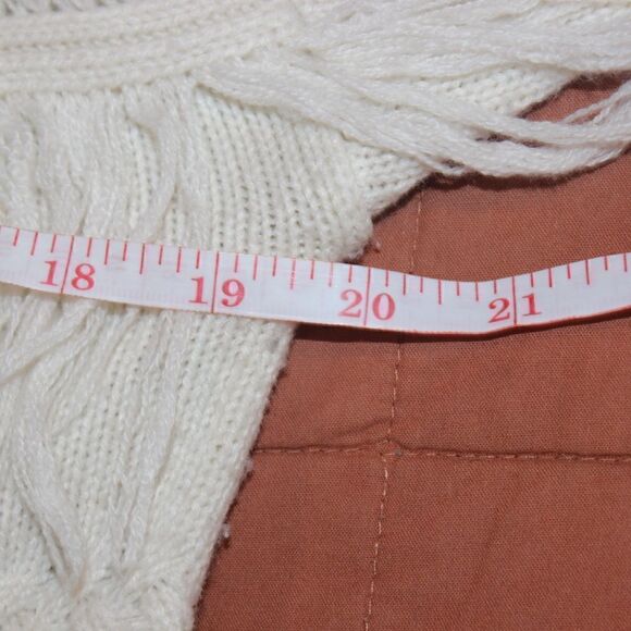 Jack by BB Dakota V -Neck knit Cream Pullover Sweater Boho Women Size XS - Picture 10 of 11